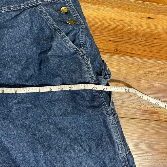 Key Apparel Carpenter Utility Style Denim Bib Overalls - No sign of wear 16short - Picture 6 of 9